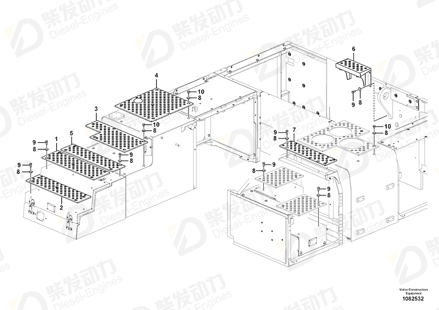 VOLVO Slip protection 14687608 Drawing