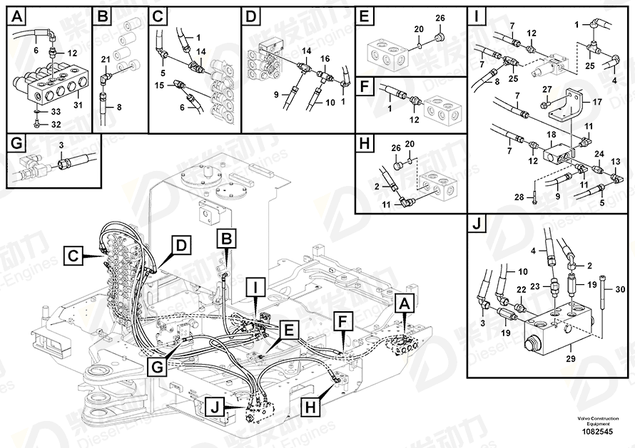 VOLVO Elbow nipple 936608 Drawing