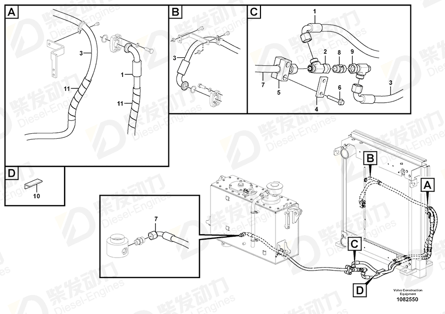 VOLVO Screw 13965187 Drawing