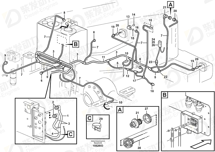 VOLVO Elbow union 4803791 Drawing