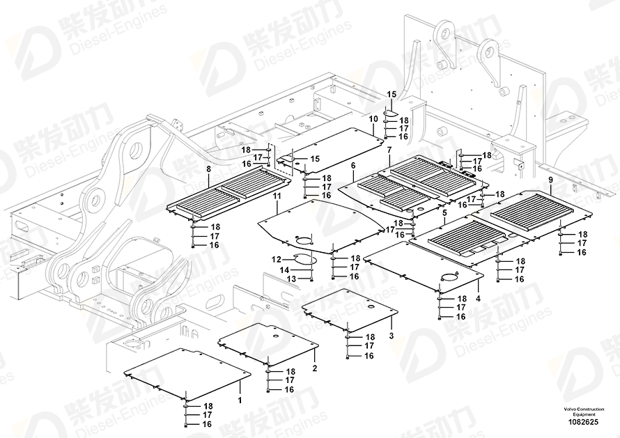 VOLVO Cover 14543321 Drawing