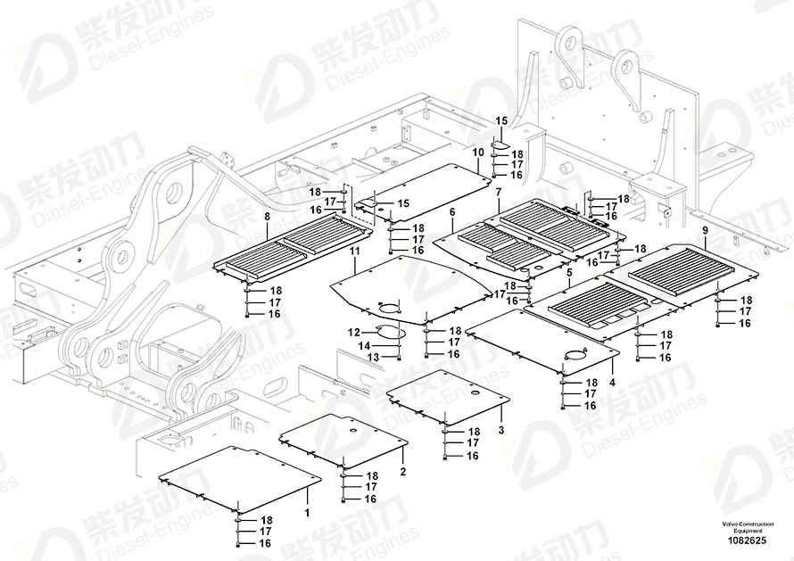 VOLVO Cover 14543320 Drawing