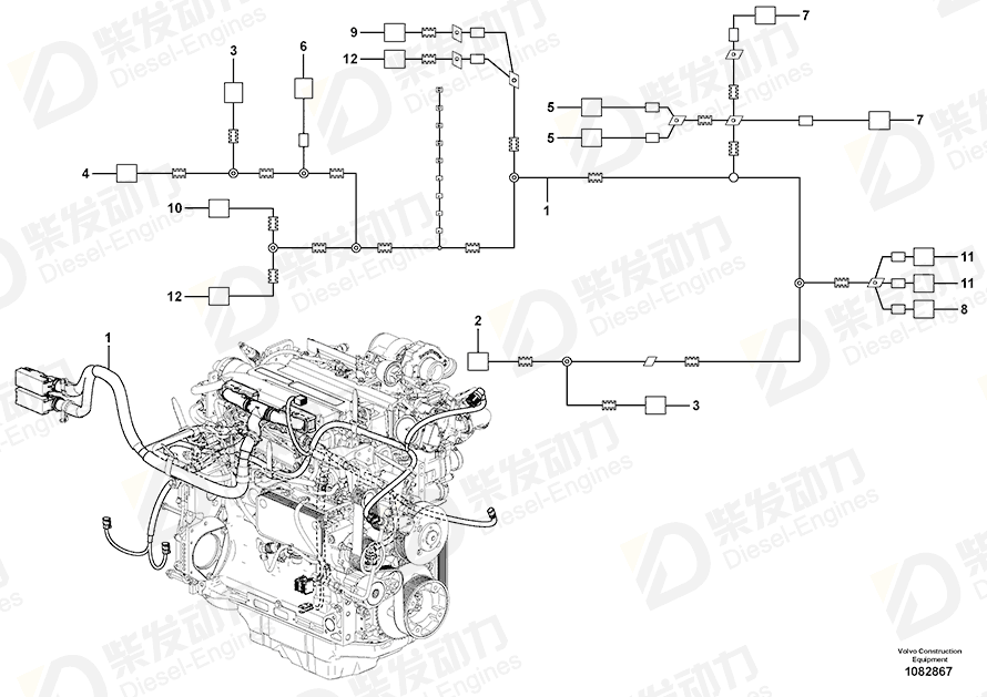 VOLVO Cable seal 970773 Drawing