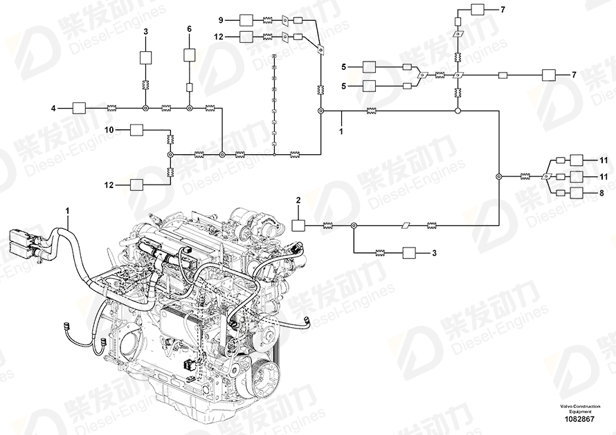 VOLVO Adapter 20429844 Drawing