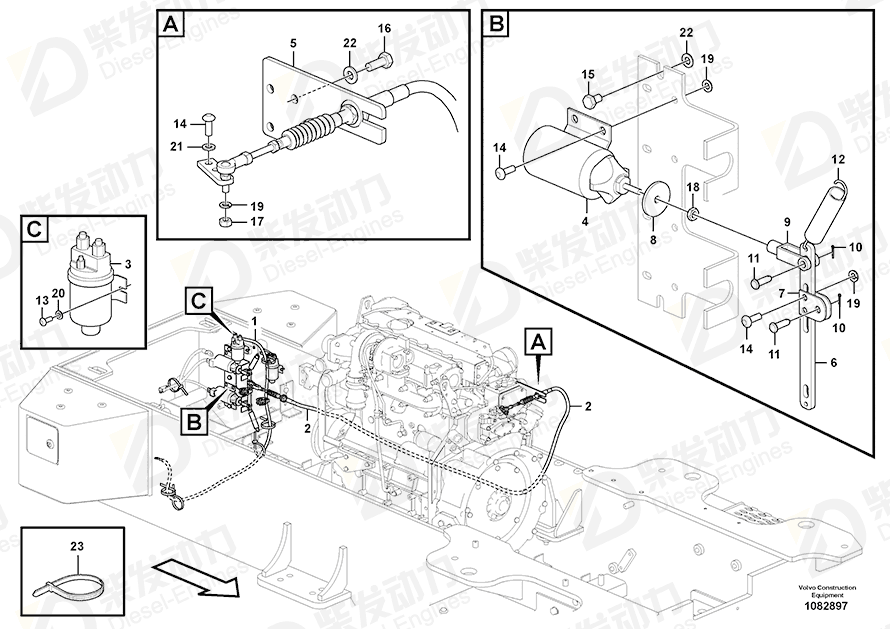 VOLVO Hexagon screw 991633 Drawing