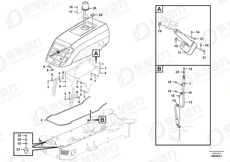 VOLVO Cotter Pin 13907851 Drawing