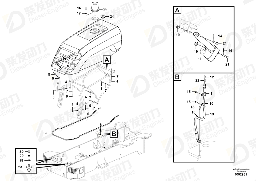 VOLVO Cotter Pin 13907851 Drawing VOLVO Cotter Pin 13907851 Drawing