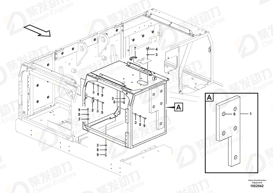 VOLVO Weatherstrip 14880920 Drawing VOLVO Weatherstrip 14880920 Drawing