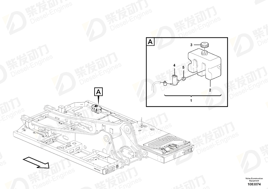VOLVO Washer pump 14629276 Drawing VOLVO Washer pump 14629276 Drawing