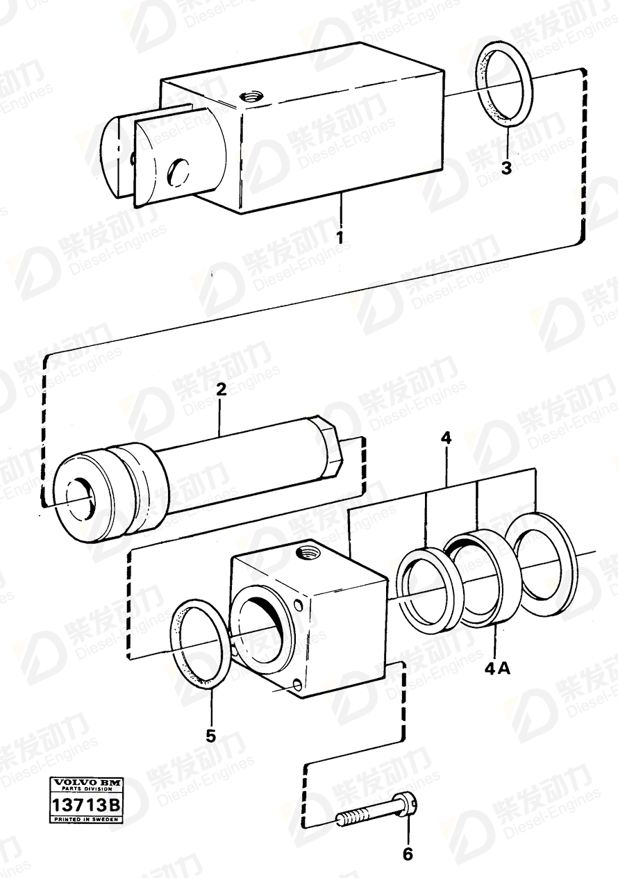 VOLVO End plate 6648965 Drawing