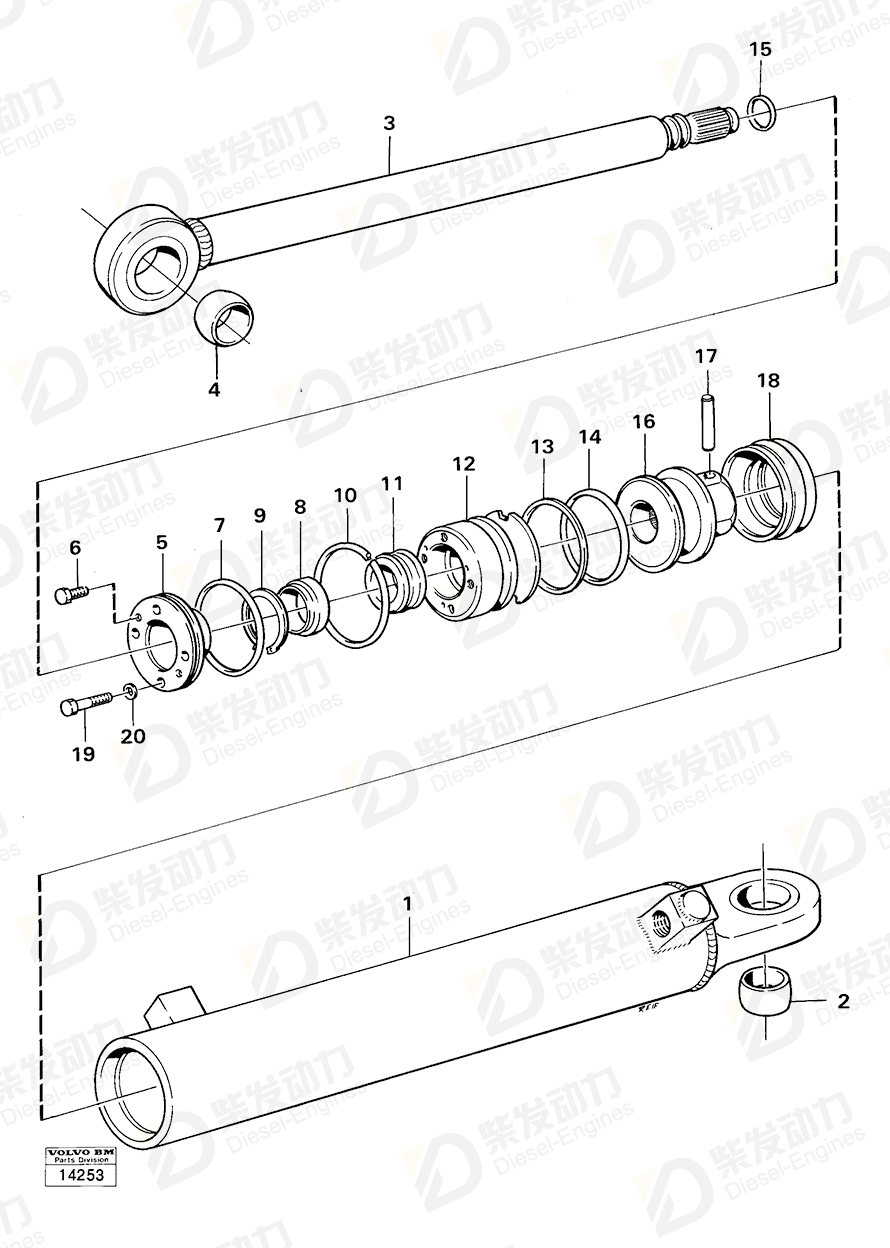 VOLVO Snap ring 949193 Drawing