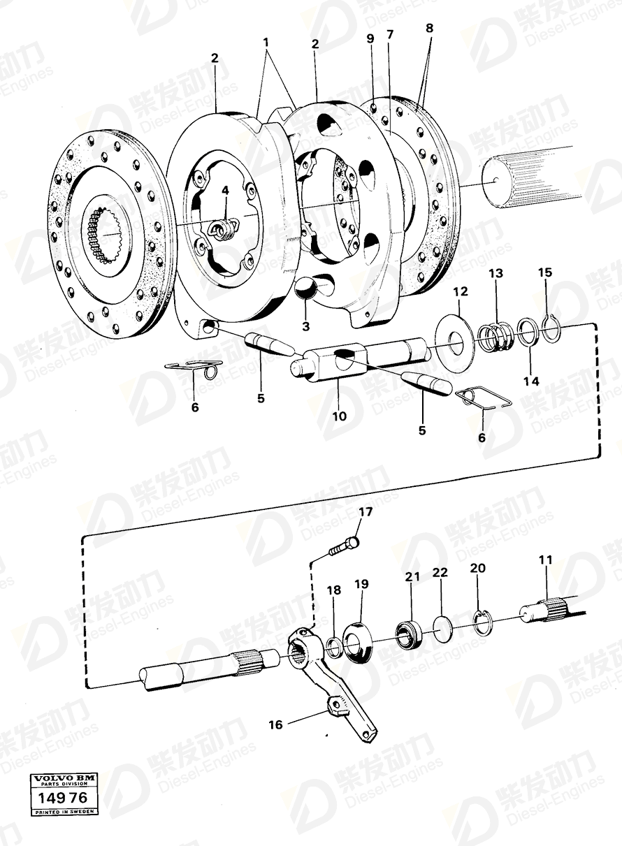VOLVO Bearing 183395 Drawing