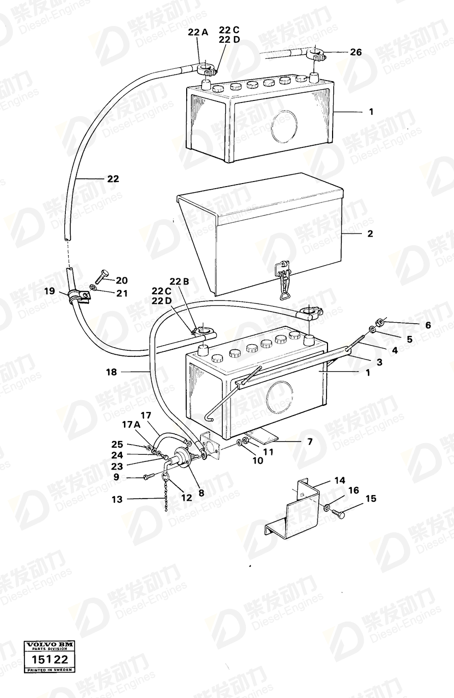 VOLVO Wire 954493 Drawing