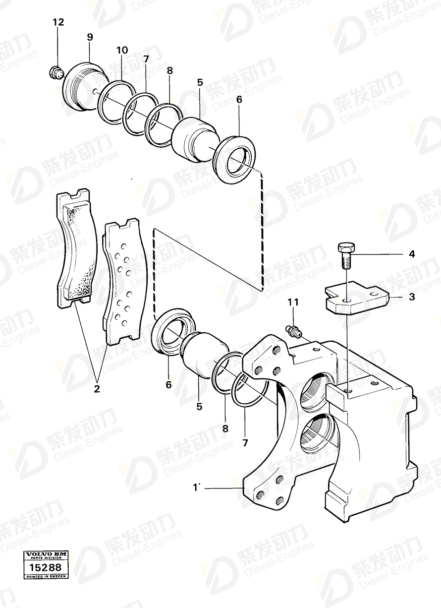 VOLVO Piston 6211532 Drawing