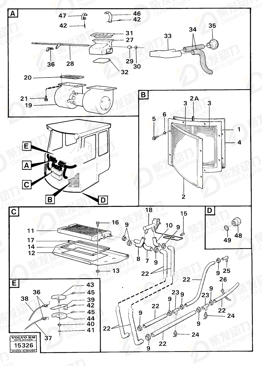 VOLVO Nipple 13961607 Drawing