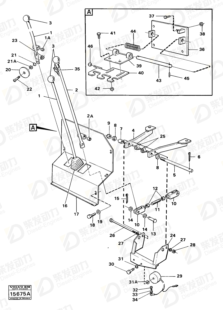 VOLVO Clevis pin 13964858 Drawing VOLVO Clevis pin 13964858 Drawing