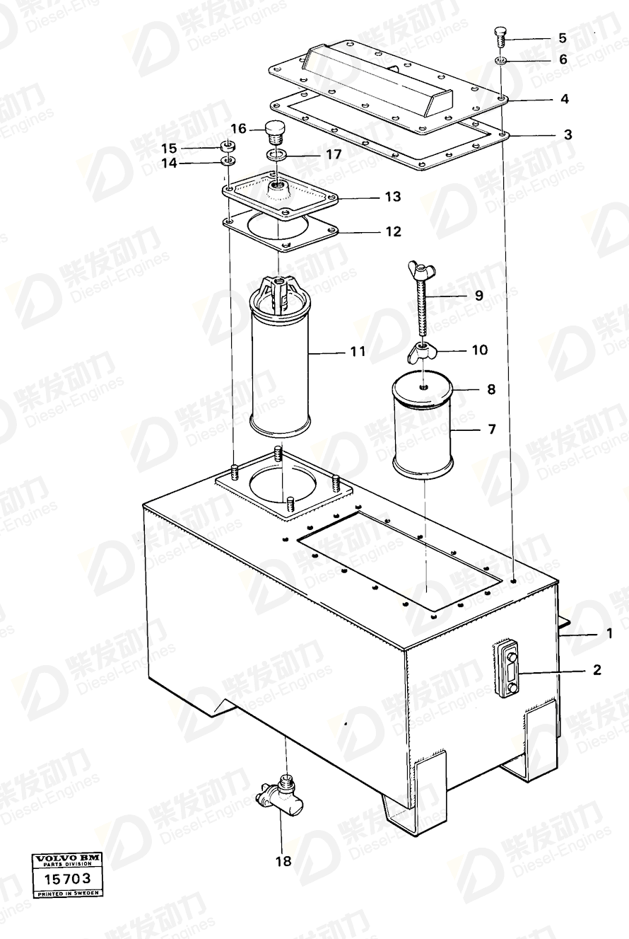 VOLVO Cross recessed screw 956096 Drawing