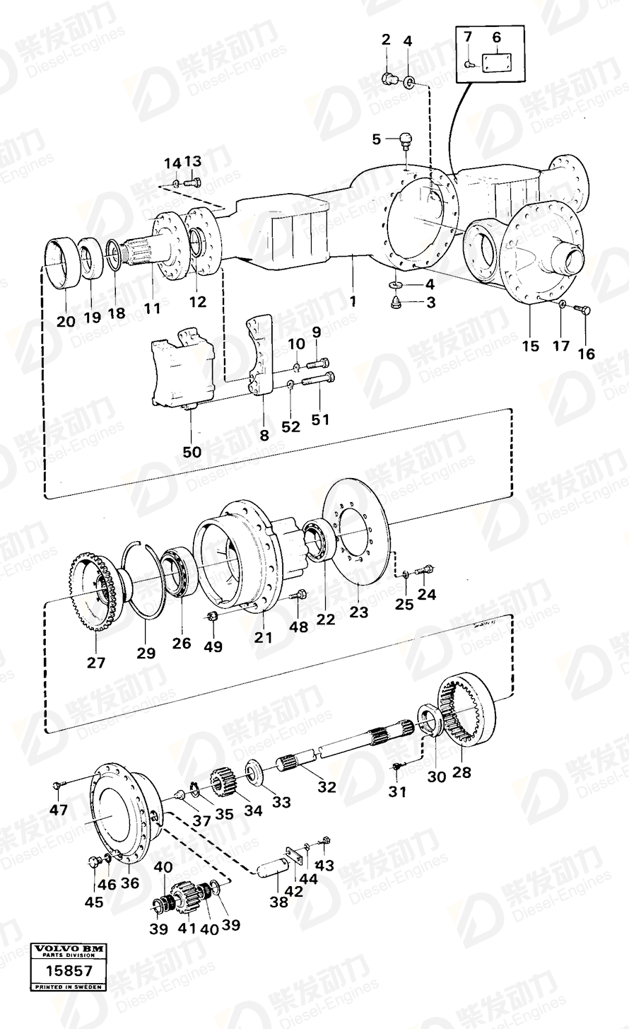 VOLVO Spacer ring 11102641 Drawing