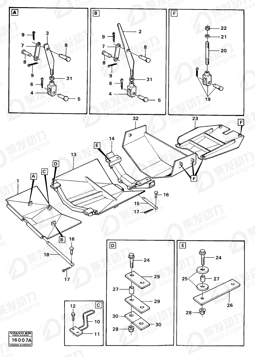 VOLVO Cotter Pin 13907862 Drawing