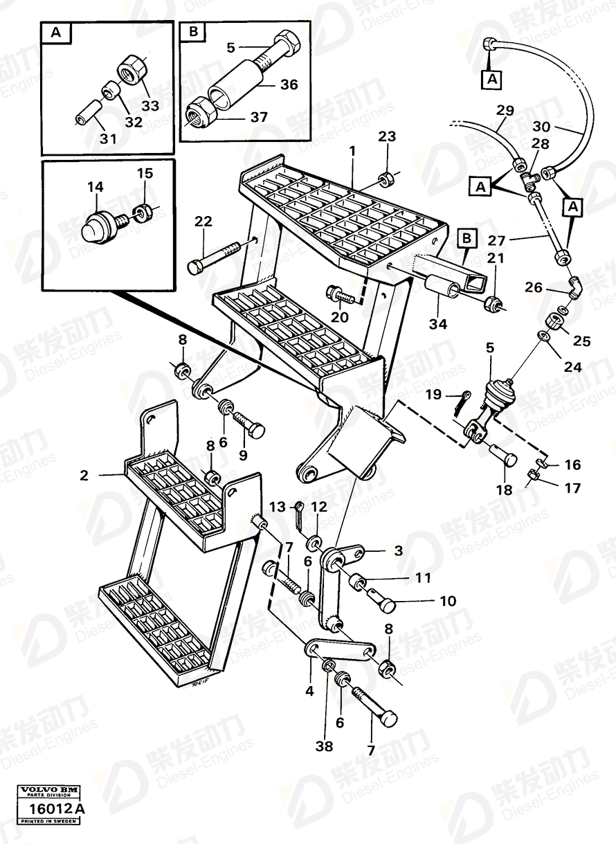 VOLVO Support sleeve 944717 Drawing