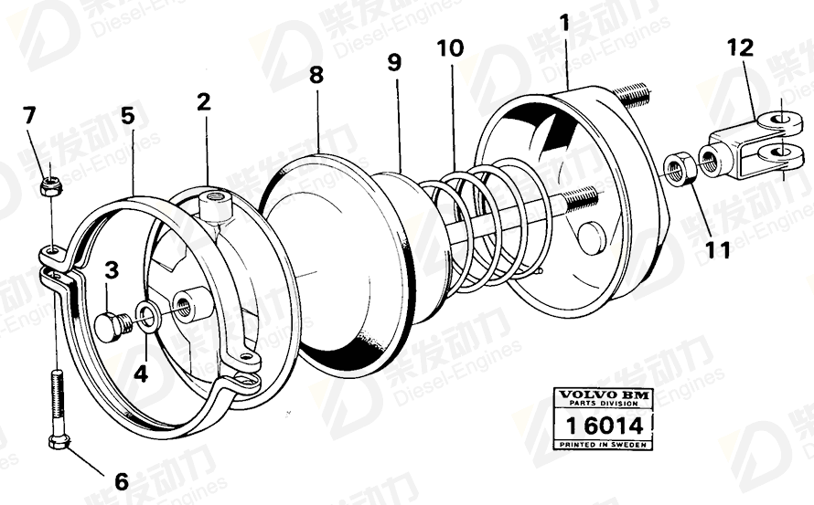 VOLVO Nut 1518908 Drawing