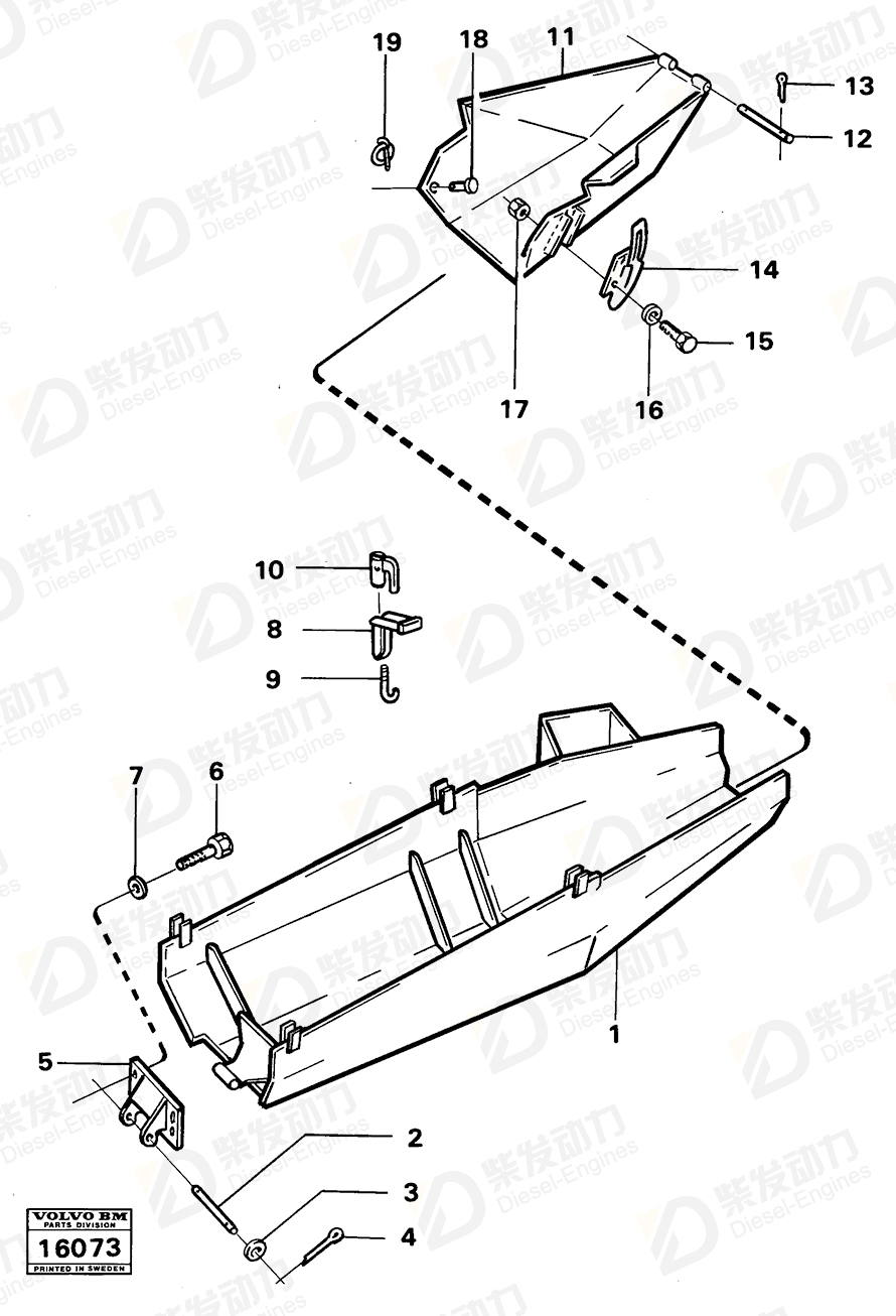 VOLVO Hexagon screw 955273 Drawing