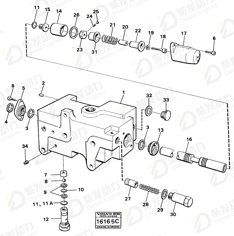 VOLVO Peg 4823533 Drawing