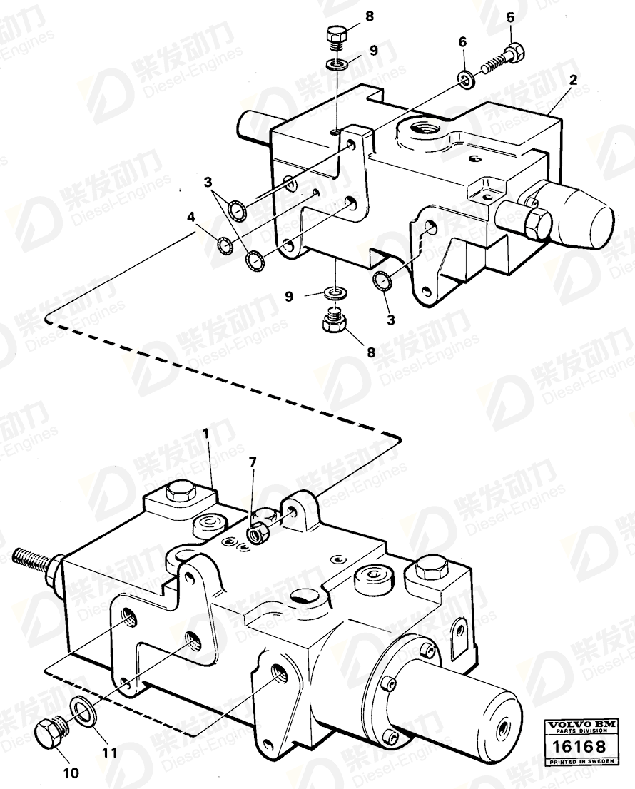 VOLVO Tip valve 4941093 Drawing