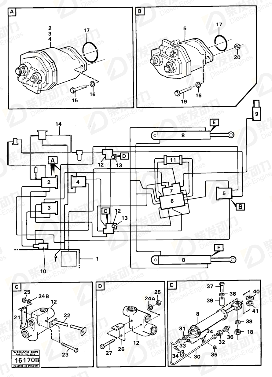 VOLVO Pipe 4823010 Drawing