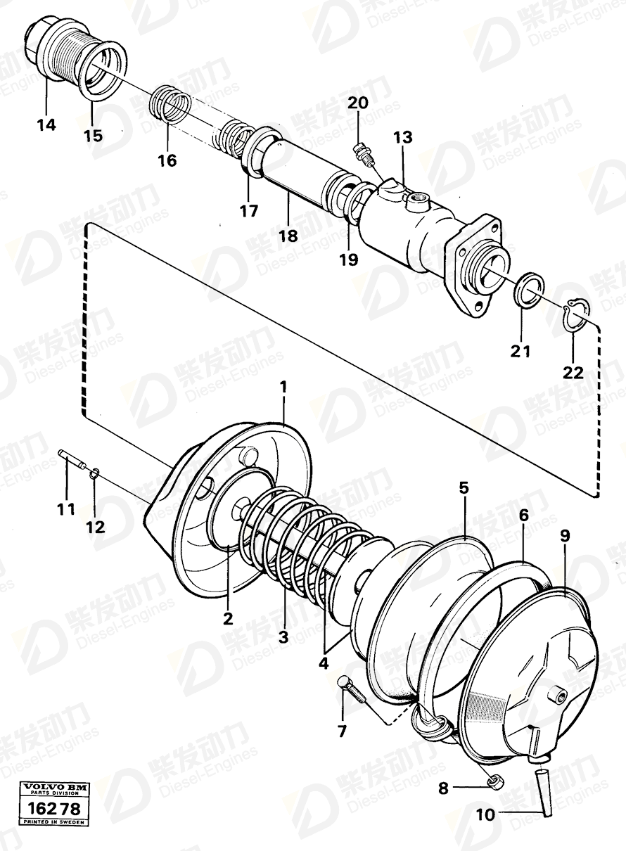VOLVO Washer 6210805 Drawing