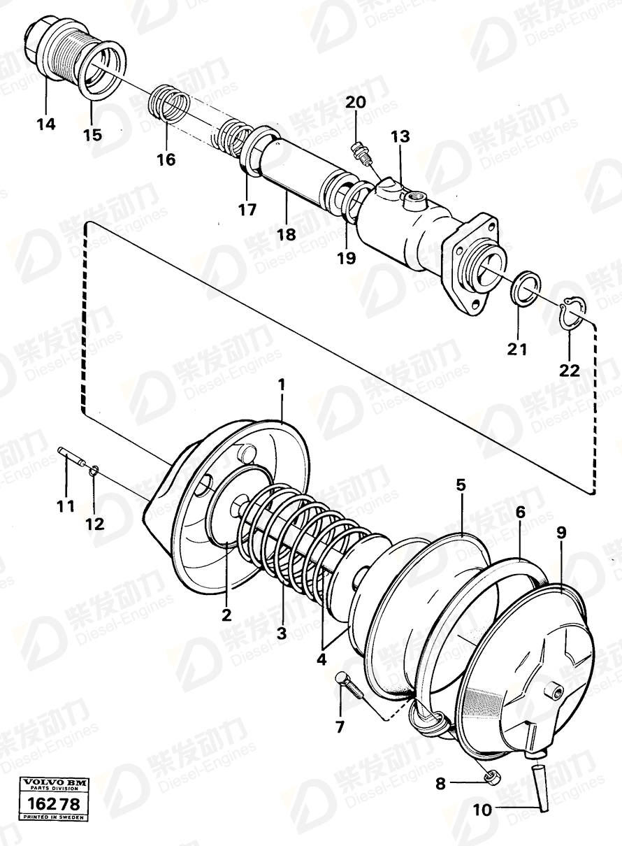 VOLVO Gasket 6210867 Drawing