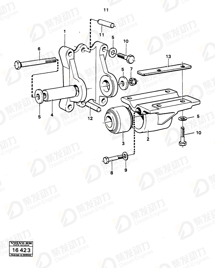 VOLVO Bracket 4823685 Drawing