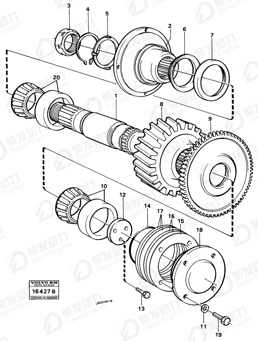 VOLVO Nut 4716226 Drawing