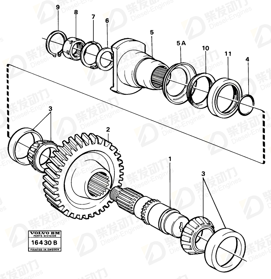 VOLVO Gear 4719773 Drawing