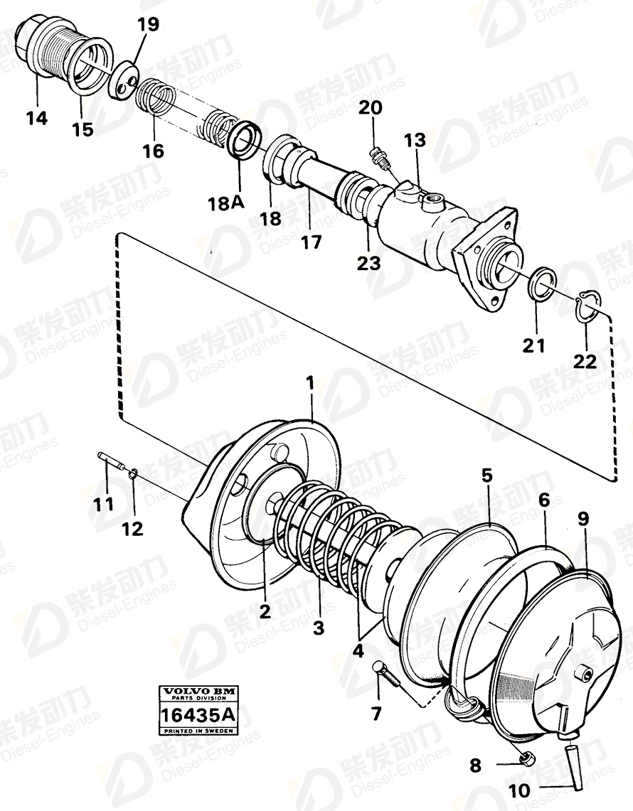 VOLVO Sealing ring 6210808 Drawing