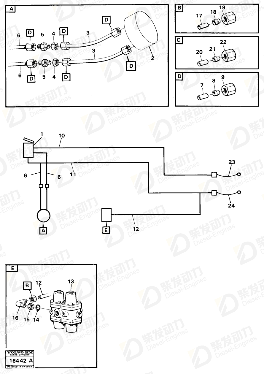 VOLVO Nipple 192258 Drawing