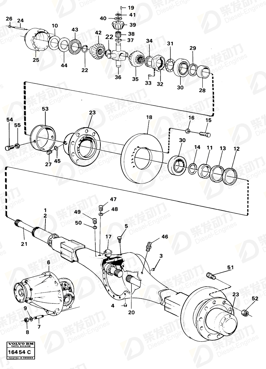 VOLVO Hexagon nut 961126 Drawing