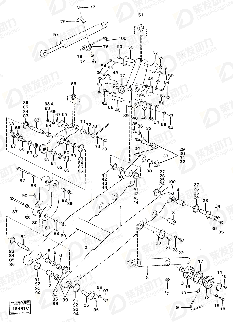 VOLVO Cross recessed screw 956224 Drawing