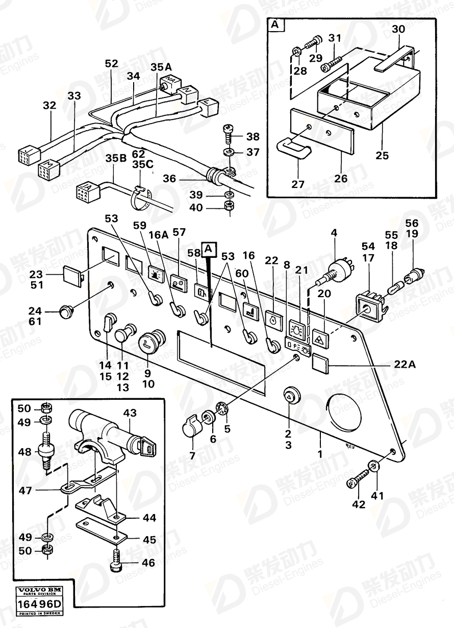 VOLVO Cable harness 4821650 Drawing