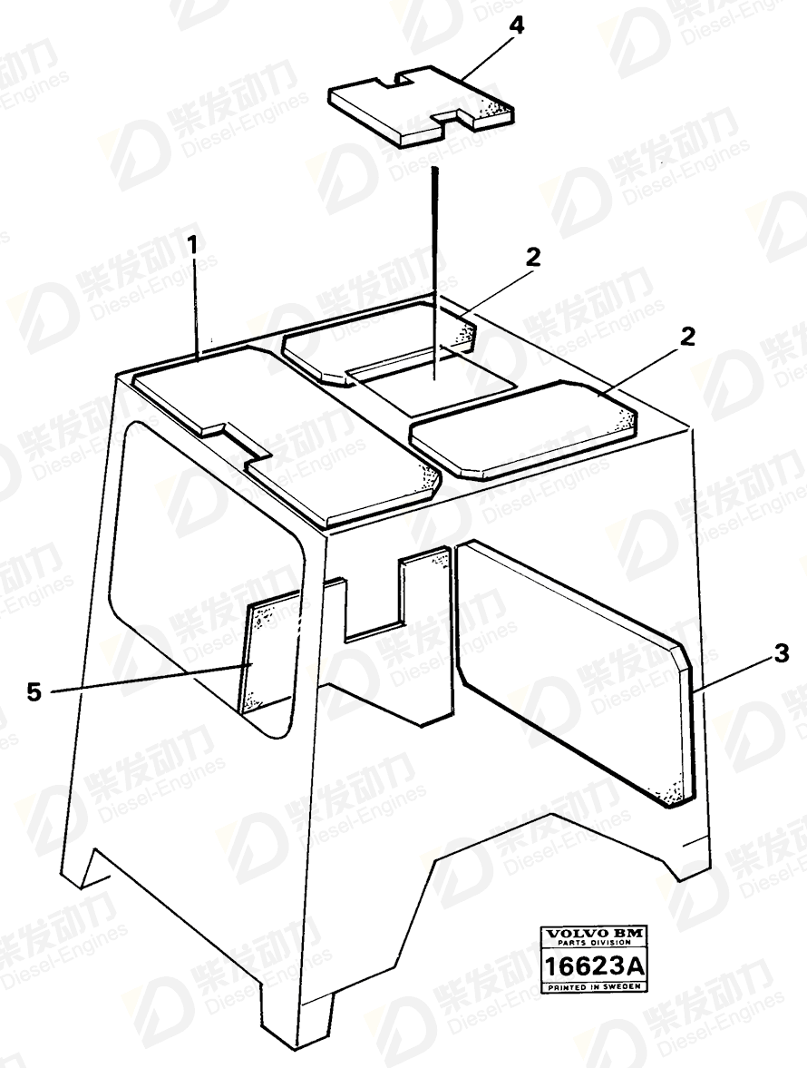 VOLVO Insulation 4843163 Drawing VOLVO Insulation 4843163 Drawing