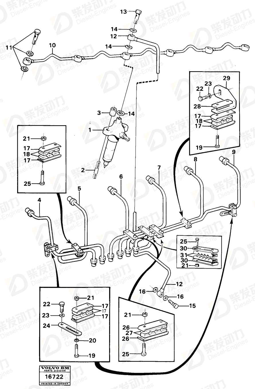 VOLVO Bracket 422323 Drawing