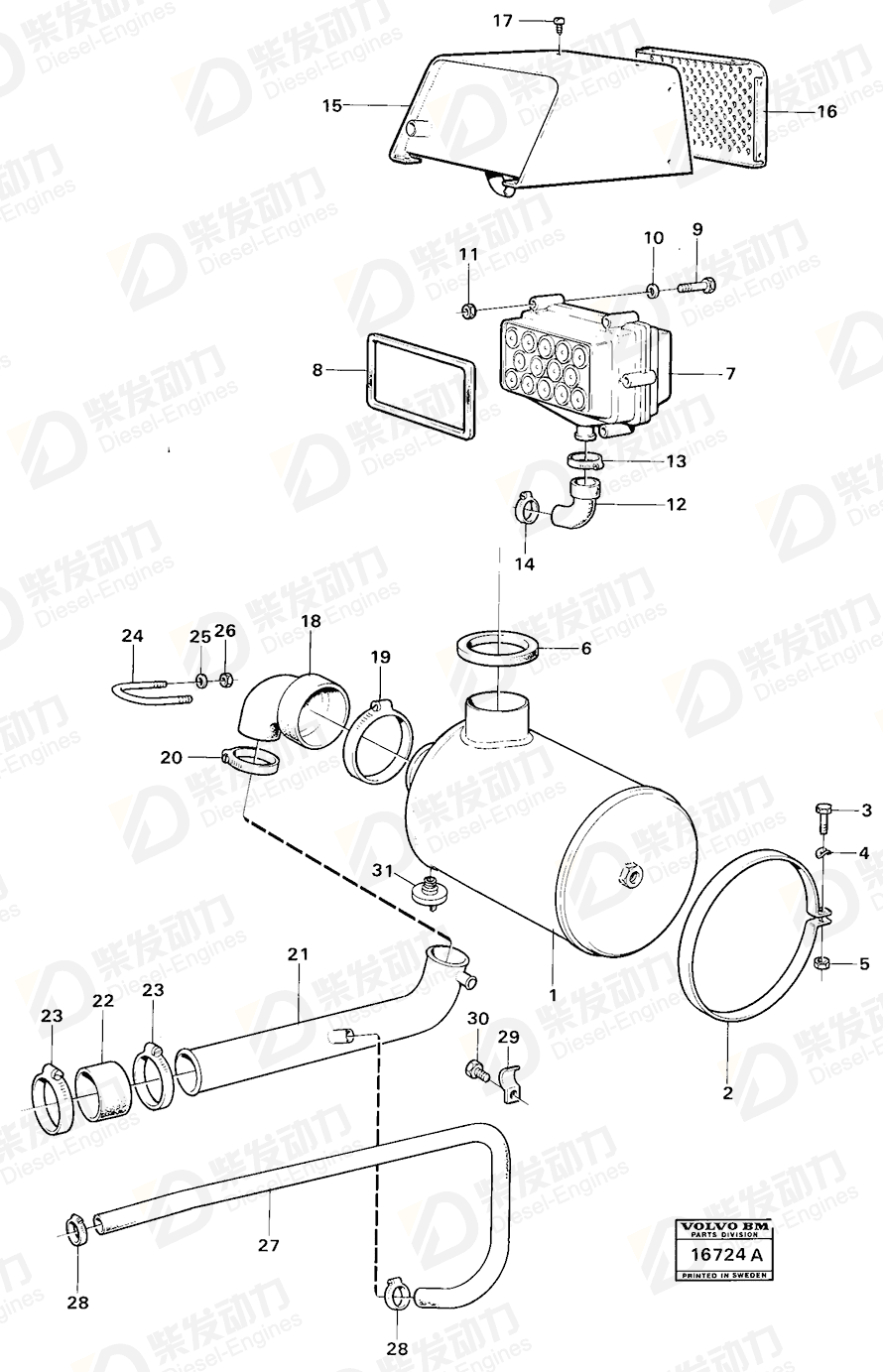 VOLVO Nut 955782 Drawing