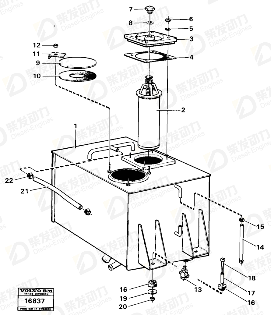 VOLVO Cover 11091075 Drawing