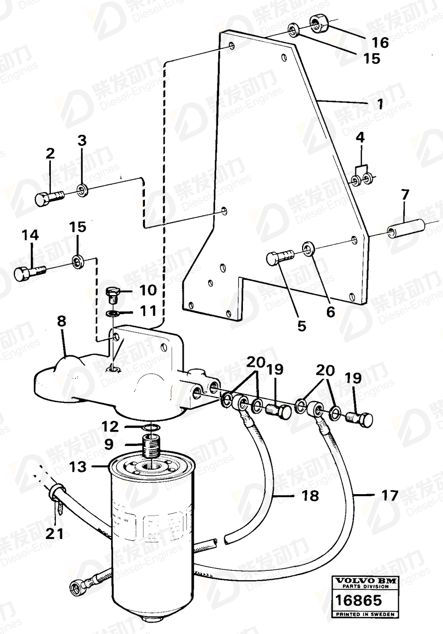 VOLVO Screw 11000051 Drawing