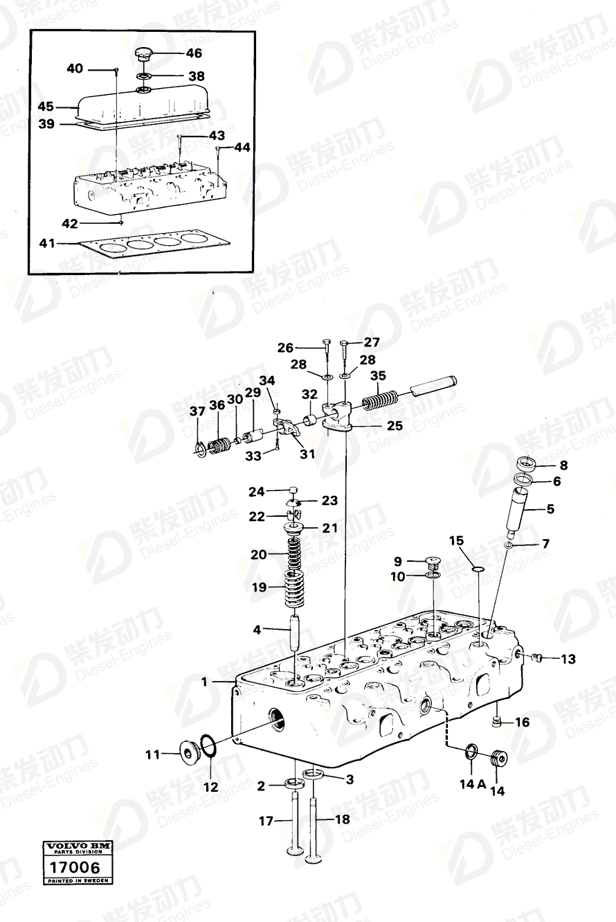VOLVO Cover 739846 Drawing
