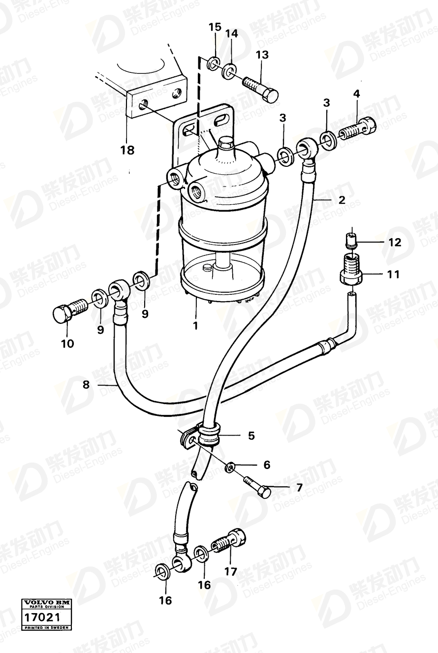 VOLVO Clamp 941565 Drawing