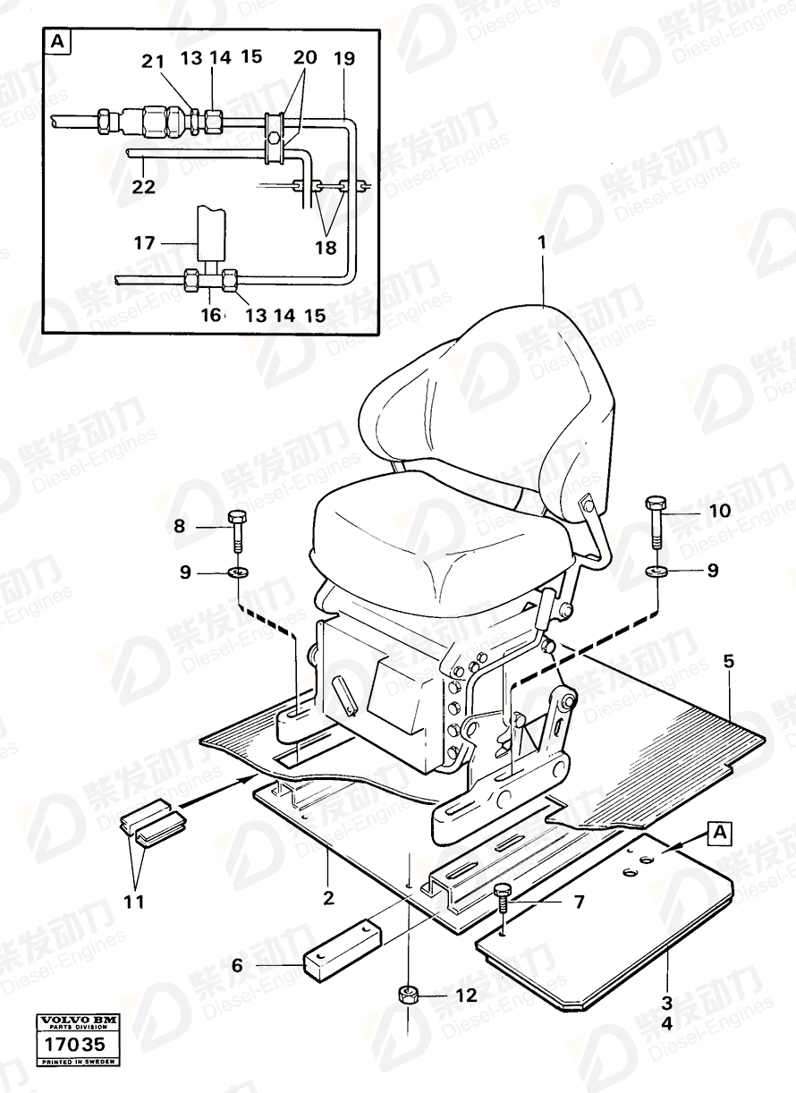 VOLVO Clamp 4860905 Drawing