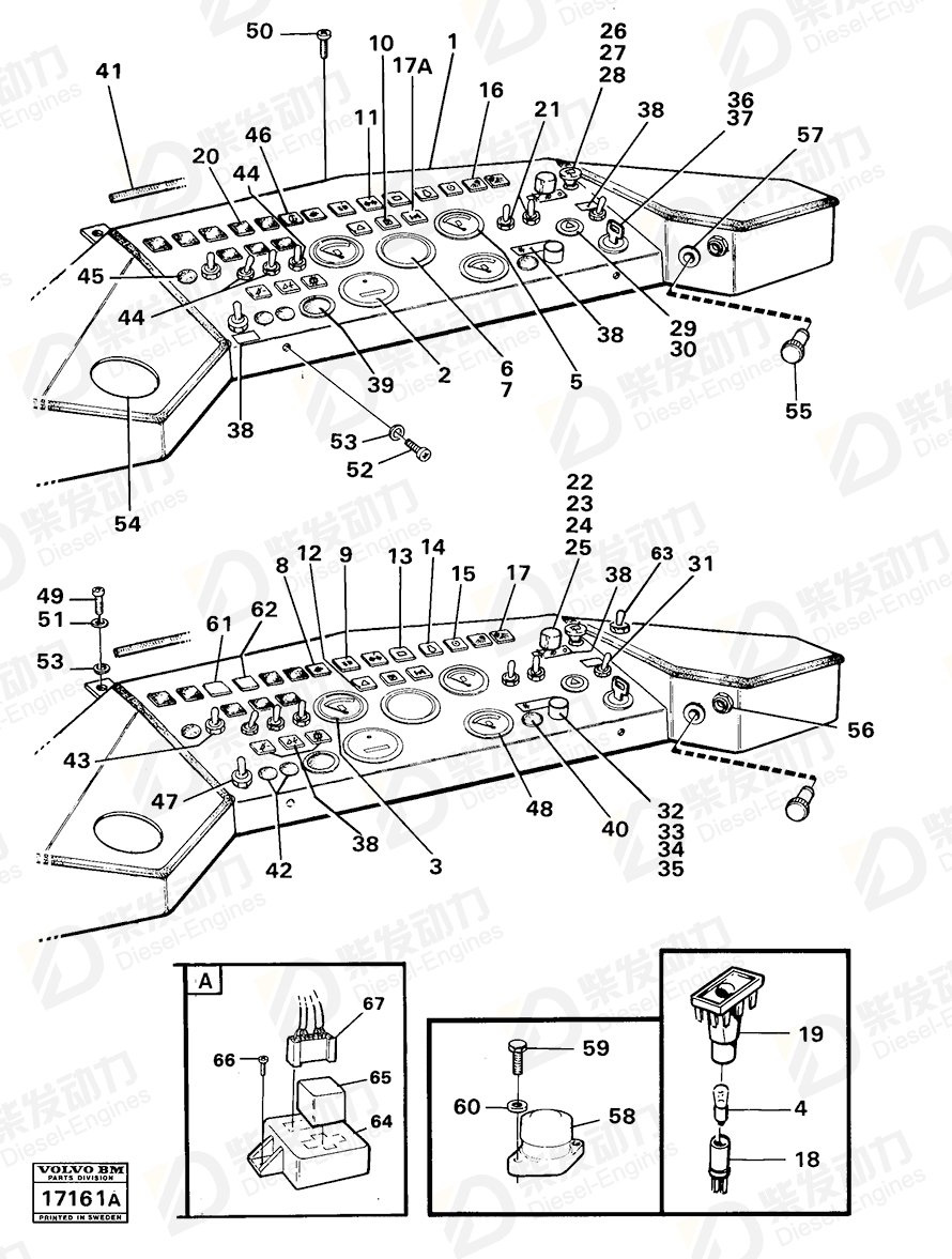 VOLVO Hour counter 4803195 Drawing