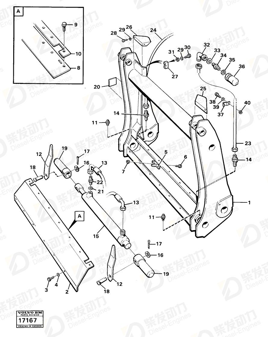 VOLVO Nipple 957083 Drawing