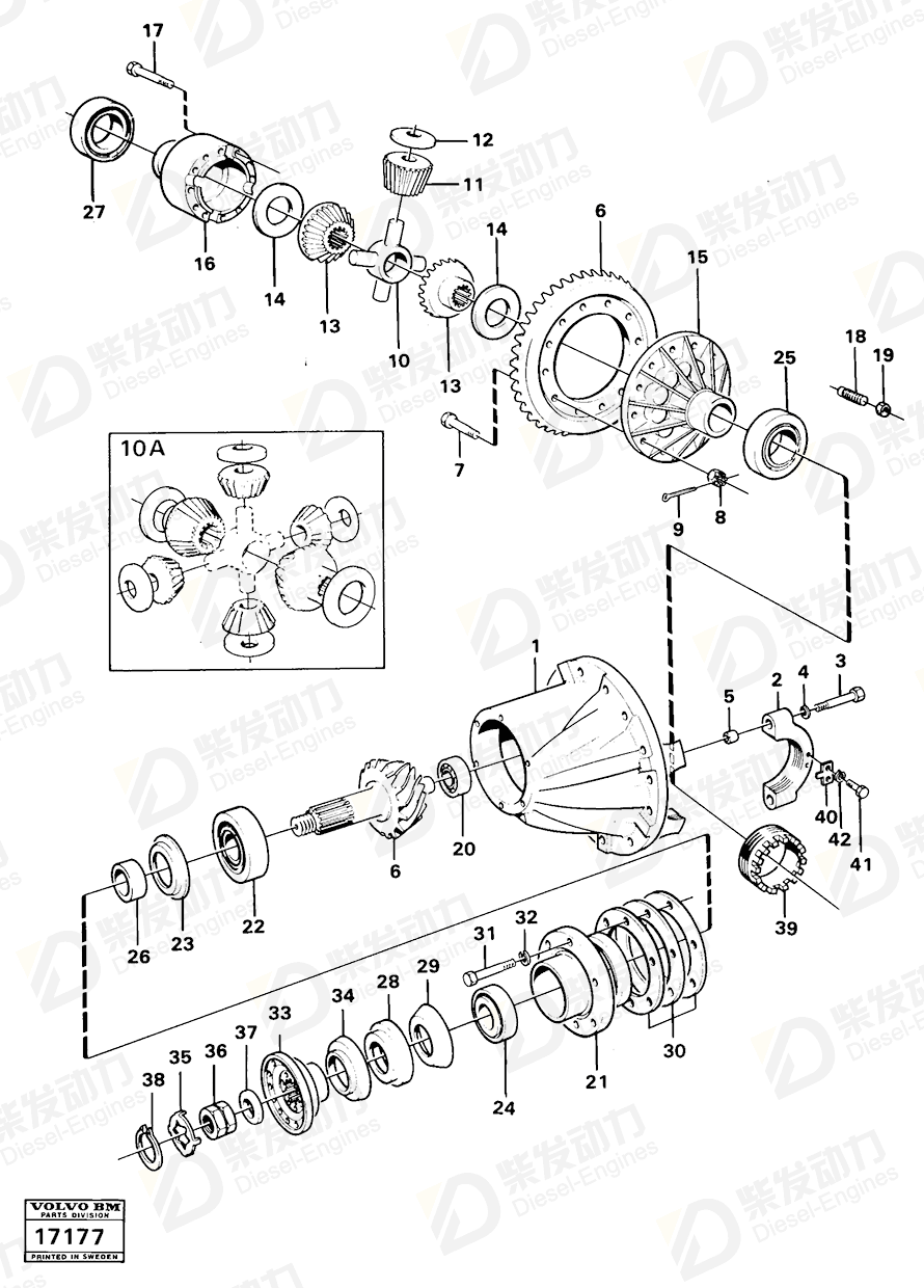 VOLVO Bearing sleeve 4717853 Drawing VOLVO Bearing sleeve 4717853 Drawing